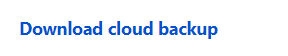 Download Cloud backup