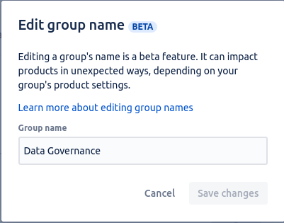 Edit group name
