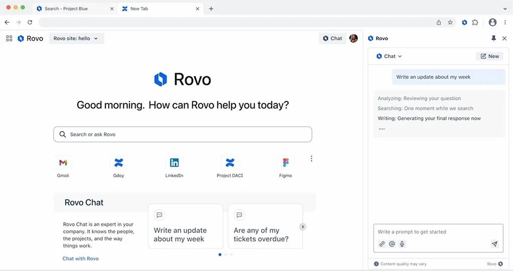 Rovo chat