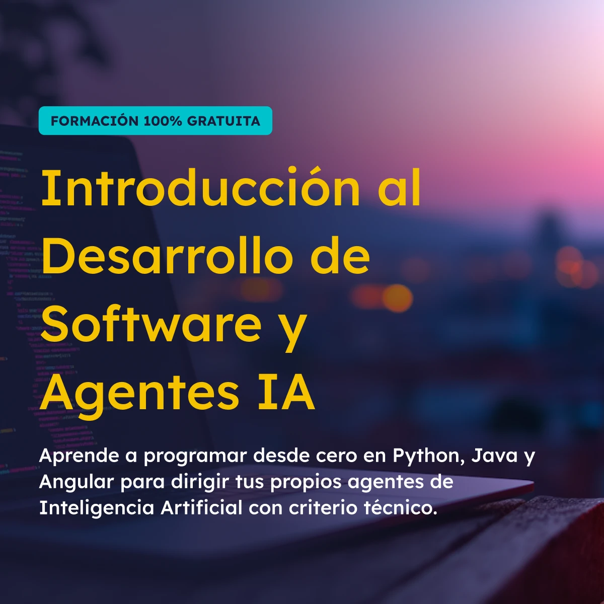 programación agéntica itinerario formación subvencionada